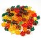 84 Pieces Acrylic Leaves Mini Acrylic Pumpkin Maple Leaves - 5 Colors